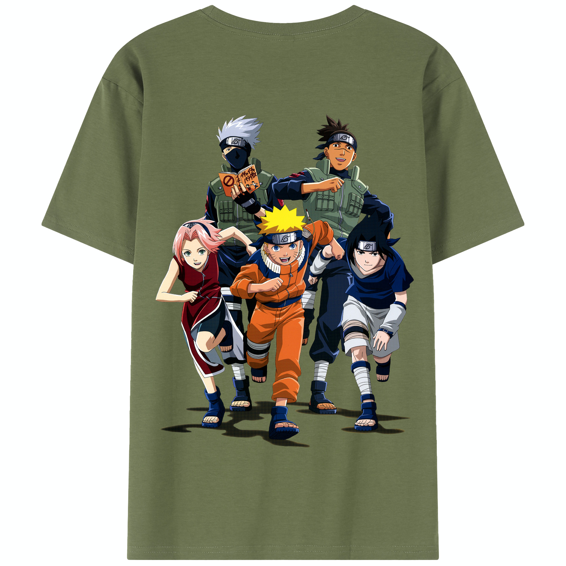 （画像用） NARUTO -ナルト- うずまき ナルト Uzumaki Naruto 綿100％半袖Tシャツ（背面プリント）